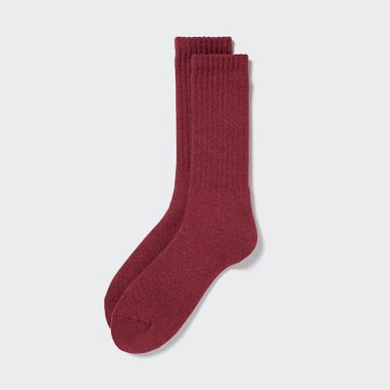 Calcetines Uniqlo HEATTECH Pile Hombre Wine | 816470_PE