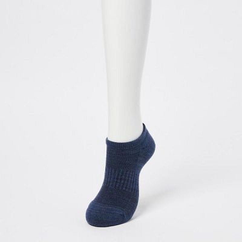 Calcetines Uniqlo HEATTECH Short Mujer Azules | 582071_PE