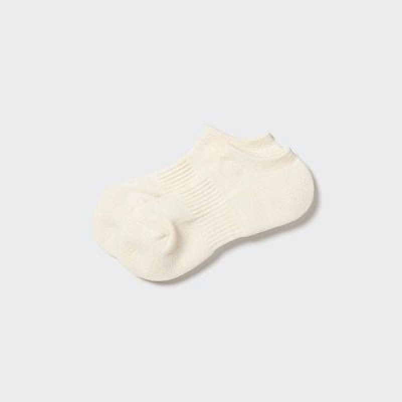 Calcetines Uniqlo HEATTECH Short Mujer Blancas | 841239_PE