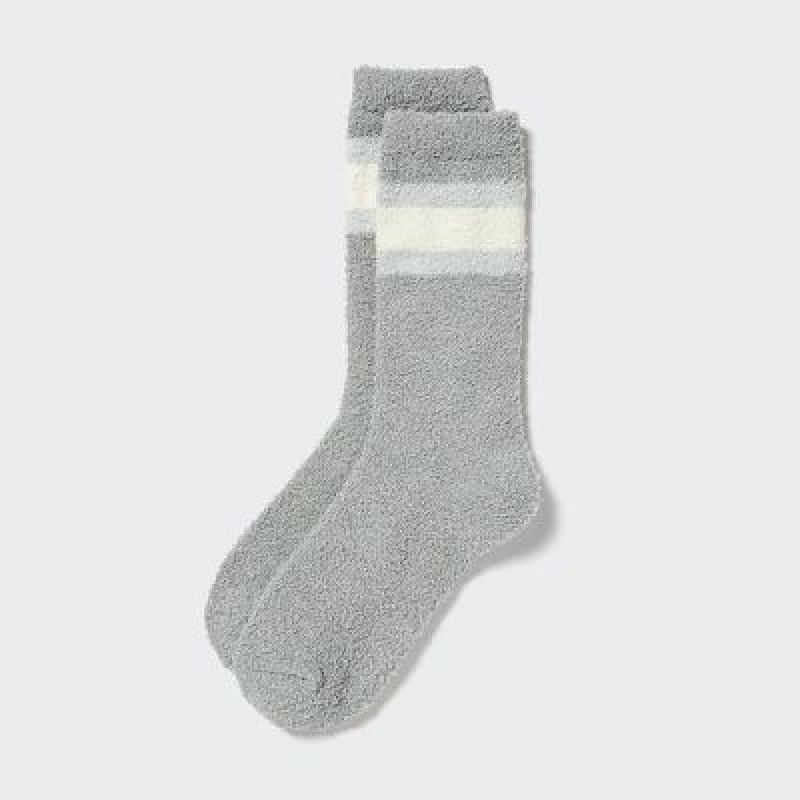 Calcetines Uniqlo HEATTECH Soft Fluffy Mujer Gris | 962543_PE