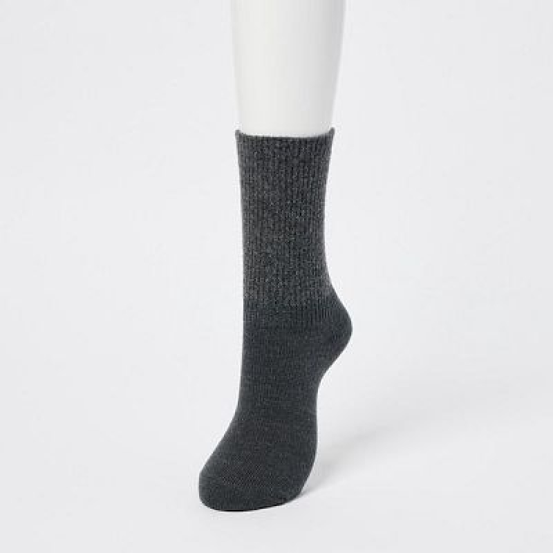 Calcetines Uniqlo HEATTECH Souffle Yarn Mujer Gris | 273659_PE