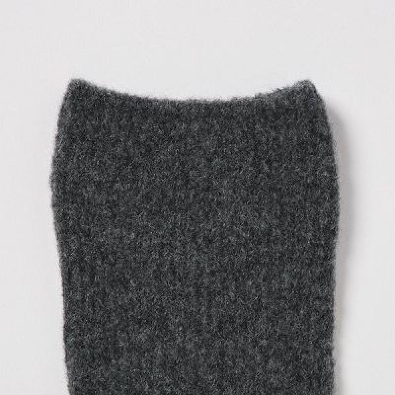 Calcetines Uniqlo HEATTECH Souffle Yarn Mujer Gris | 273659_PE