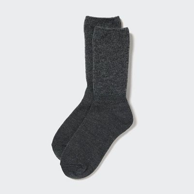 Calcetines Uniqlo HEATTECH Souffle Yarn Mujer Gris | 273659_PE