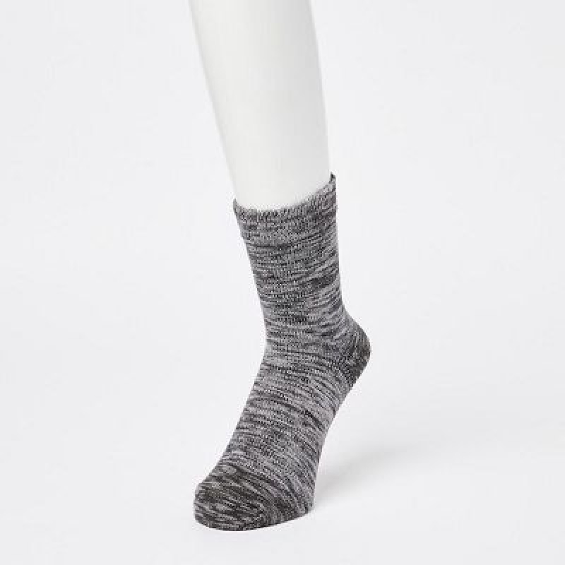 Calcetines Uniqlo Melange Half Hombre Gris | 837490_PE