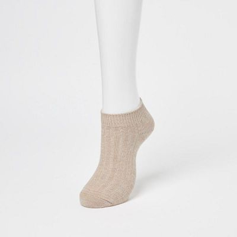 Calcetines Uniqlo Short 3 Pack Mujer Azules | 76918_PE