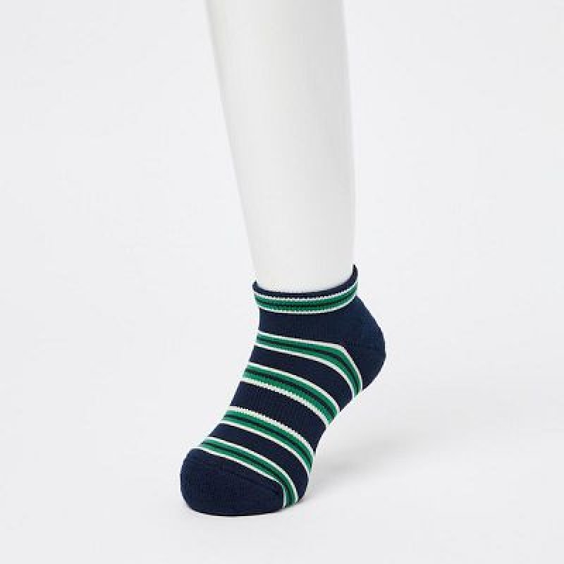 Calcetines Uniqlo Short 3 Pack Niños Azul Marino | 429683_PE