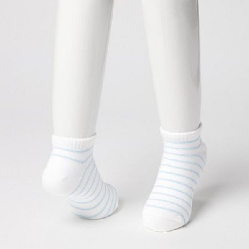 Calcetines Uniqlo Short (3 Pairs) Niños Azules | 561087_PE