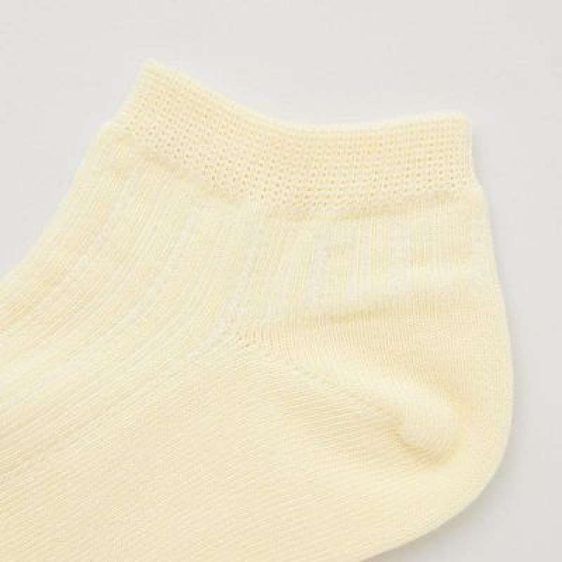 Calcetines Uniqlo Short (3 Pairs) Niños Creme | 195732_PE