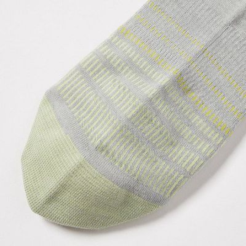 Calcetines Uniqlo Sports Layered Half Hombre Gris | 268179_PE