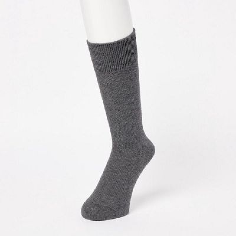 Calcetines Uniqlo Supima® Cotton Pique Hombre Gris | 327046_PE