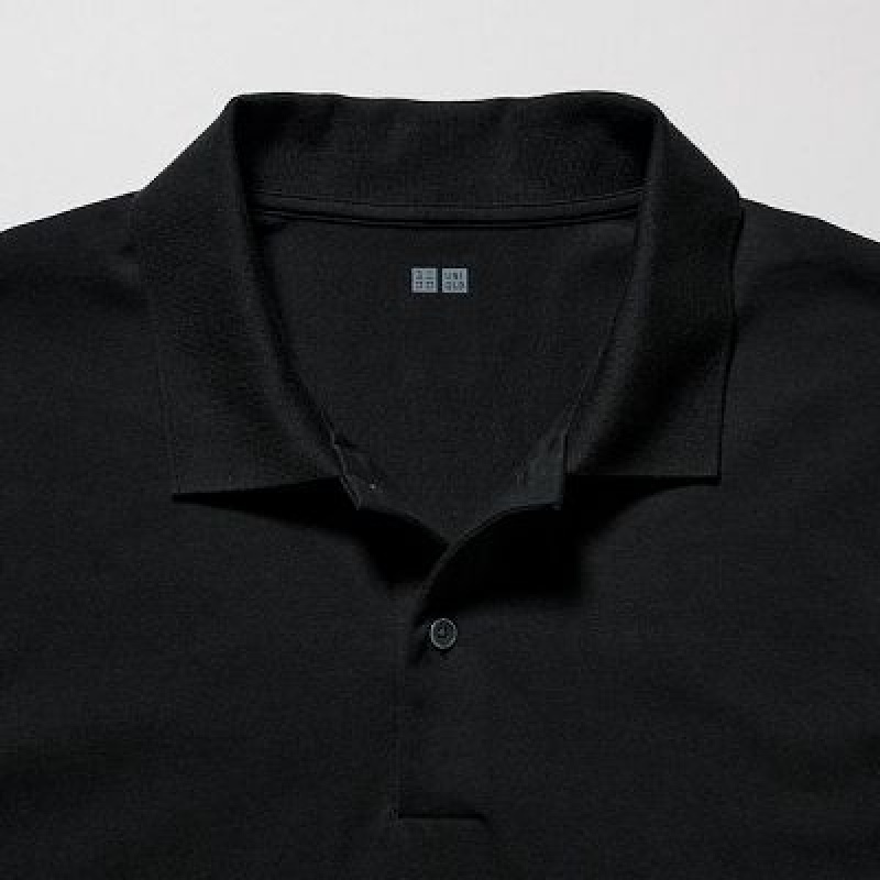 Camisa Polo Uniqlo AIRism Regular Collar Hombre Blancas | 534186_PE