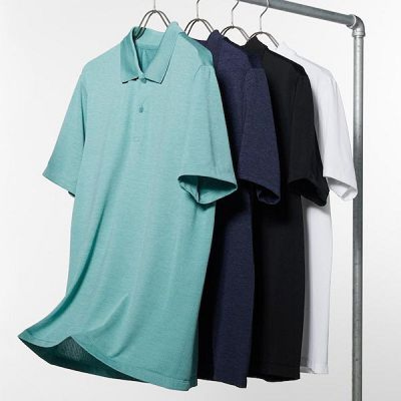 Camisa Polo Uniqlo DRY-EX Hombre Azul Marino | 201956_PE