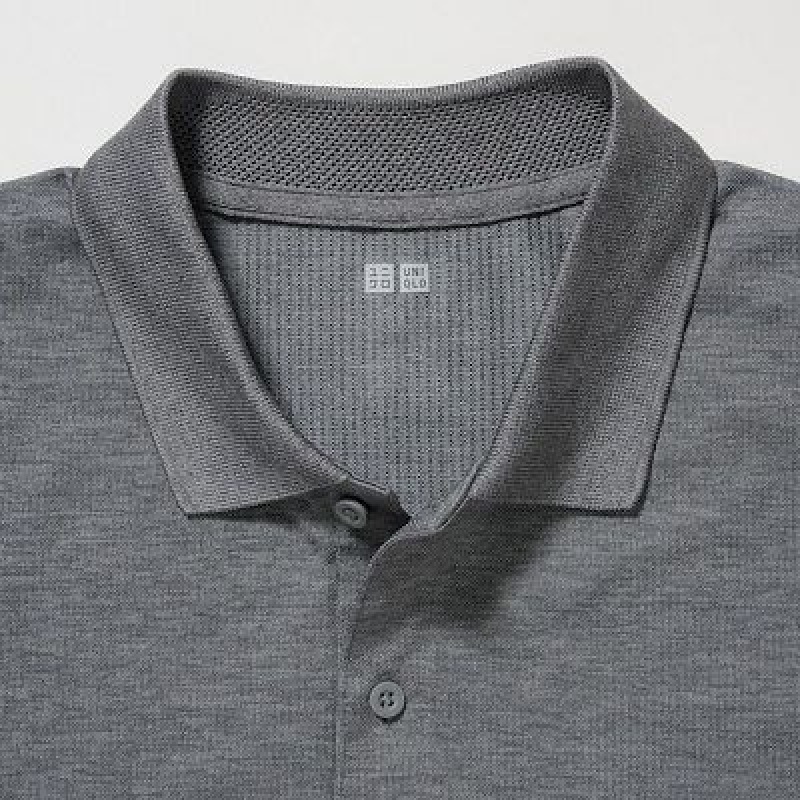 Camisa Polo Uniqlo DRY-EX Hombre Azules | 431976_PE