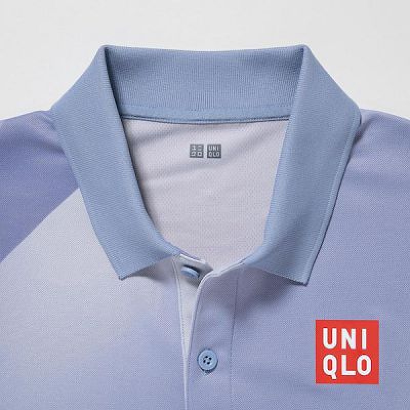 Camisa Polo Uniqlo DRY-EX Hombre Gris | 496205_PE