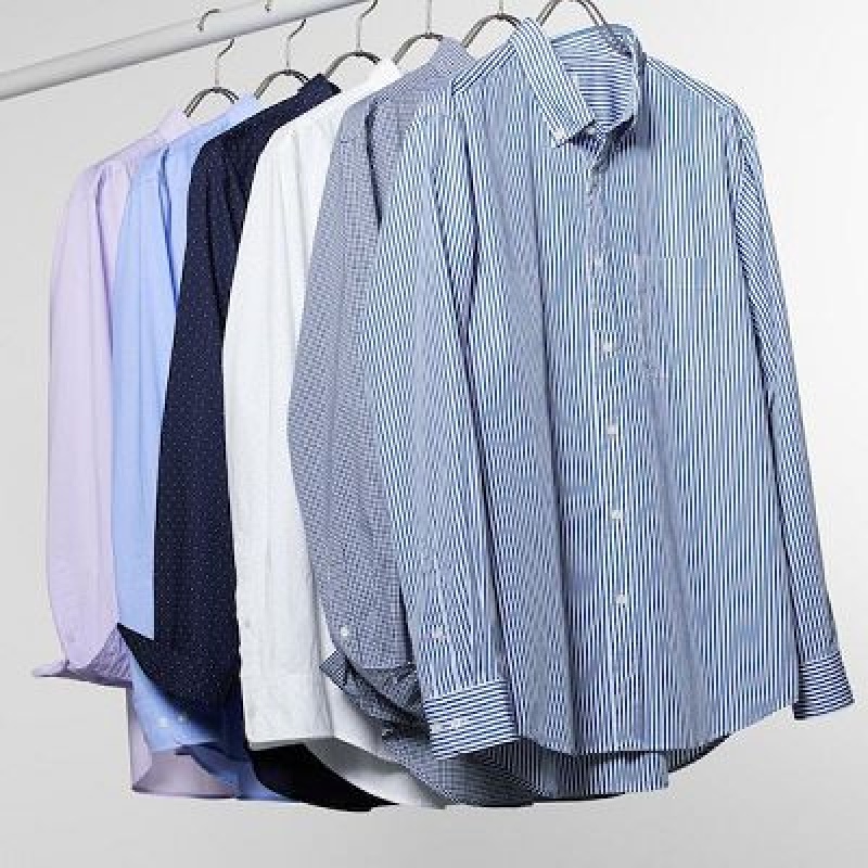 Camisas Uniqlo Extra Fine Cotton Broadcloth Checked Long-Sleeve Hombre Marrones | 706194_PE