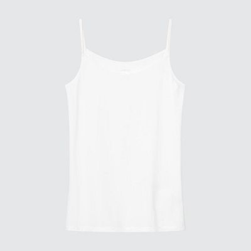 Camiseta Tirantes Uniqlo AIRism Camisole Mujer Blancas | 693540_PE