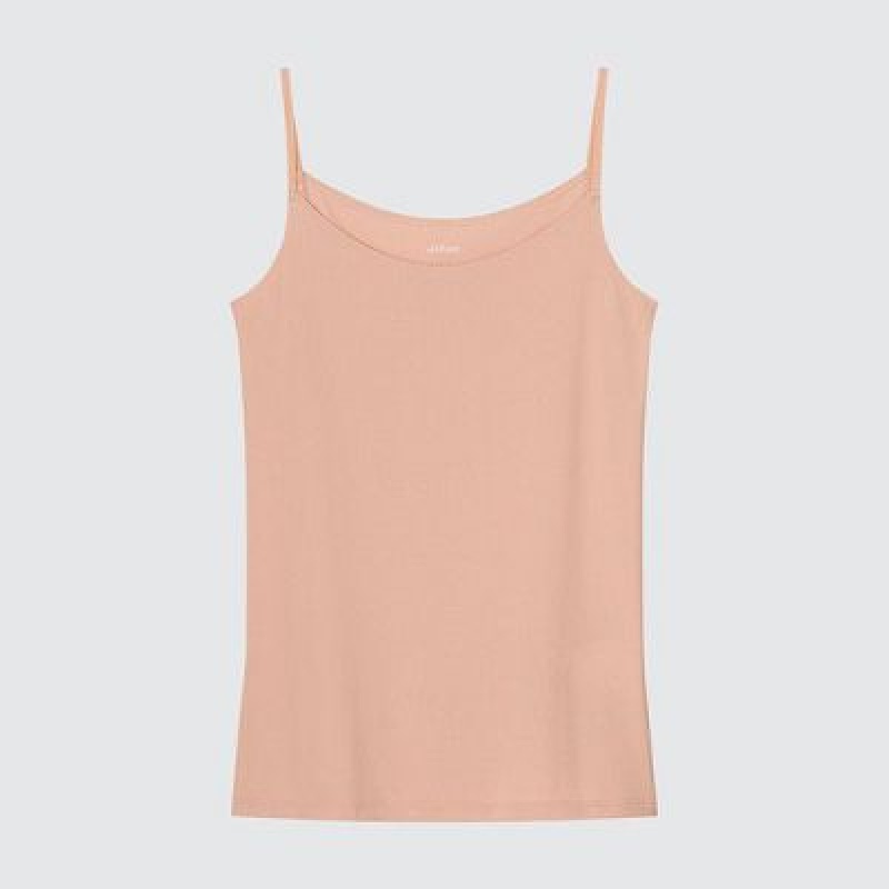 Camiseta Tirantes Uniqlo AIRism Camisole Mujer Rosas | 902713_PE