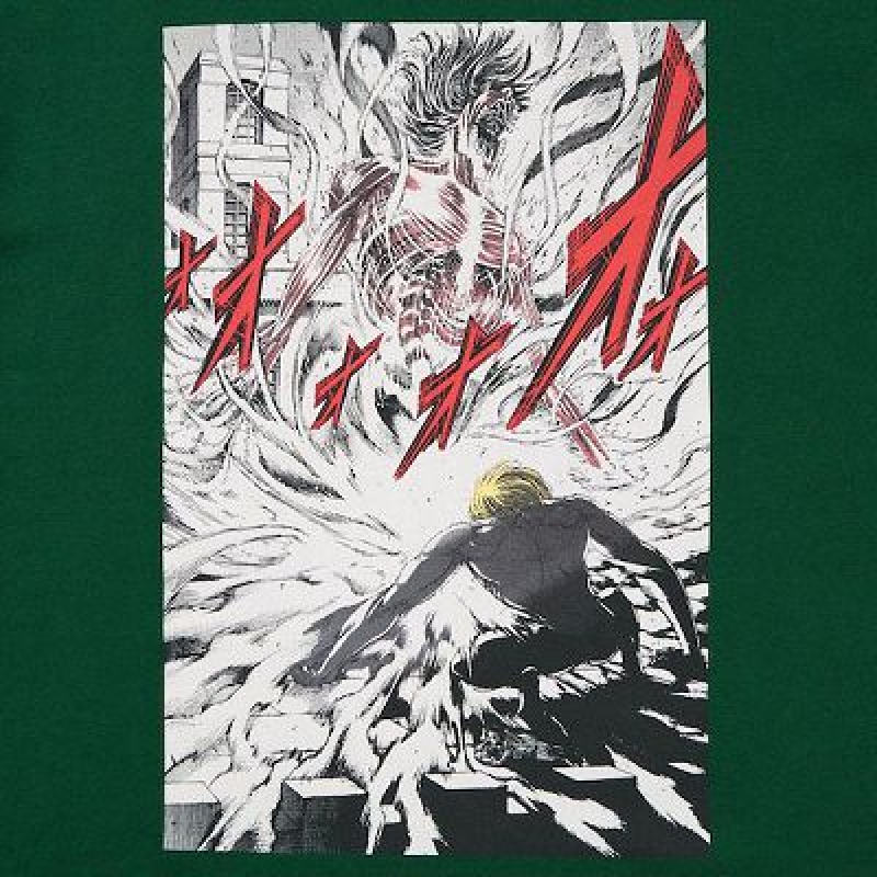 Camiseta Uniqlo Attack on Titan UT Hombre Verde | 835147_PE