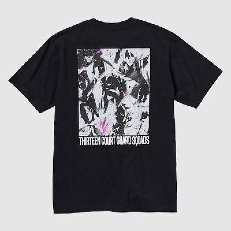 Camiseta Uniqlo BLEACH: Thousand-Year Blood War UT Hombre Negras | 512037_PE