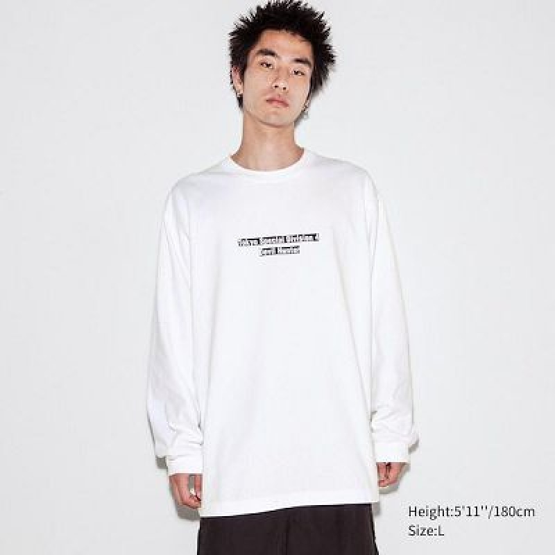 Camiseta Uniqlo Chainsaw Man × Kosuke Kawamura UT Hombre Blancas | 68713_PE