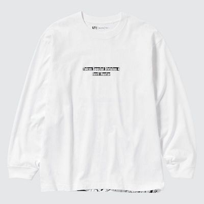 Camiseta Uniqlo Chainsaw Man × Kosuke Kawamura UT Hombre Blancas | 68713_PE