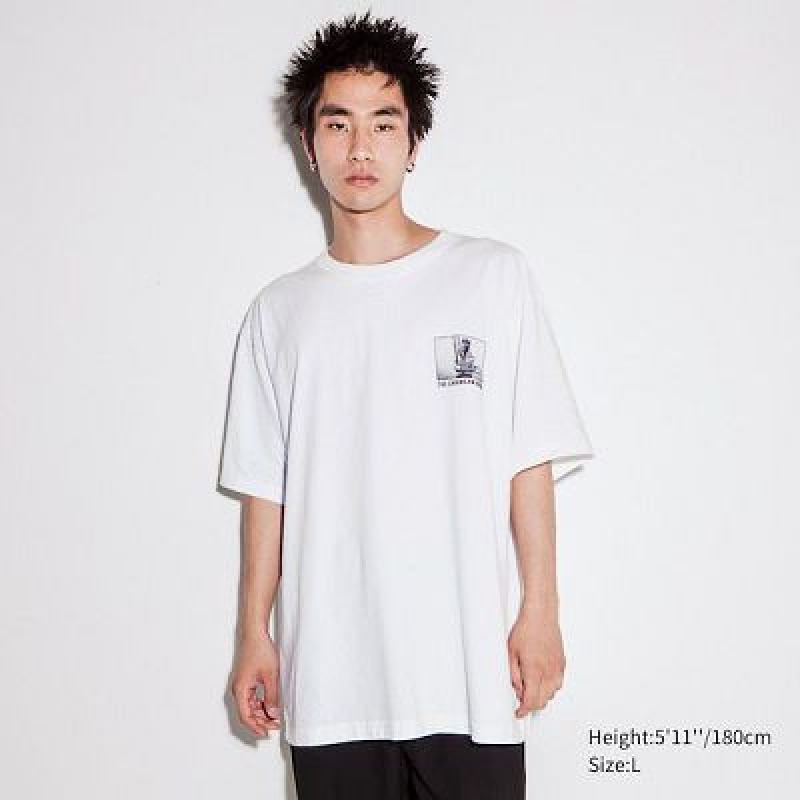 Camiseta Uniqlo Chainsaw Man × Kosuke Kawamura UT Hombre Blancas | 256138_PE