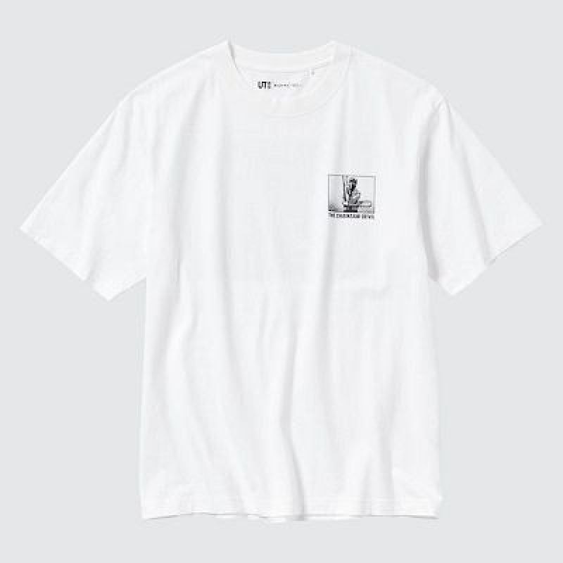 Camiseta Uniqlo Chainsaw Man × Kosuke Kawamura UT Hombre Blancas | 256138_PE