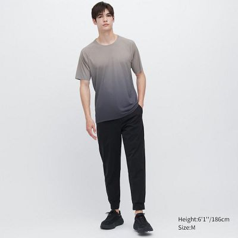 Camiseta Uniqlo DRY-EX Crew Neck Short-Sleeve Mujer Gris | 52743_PE