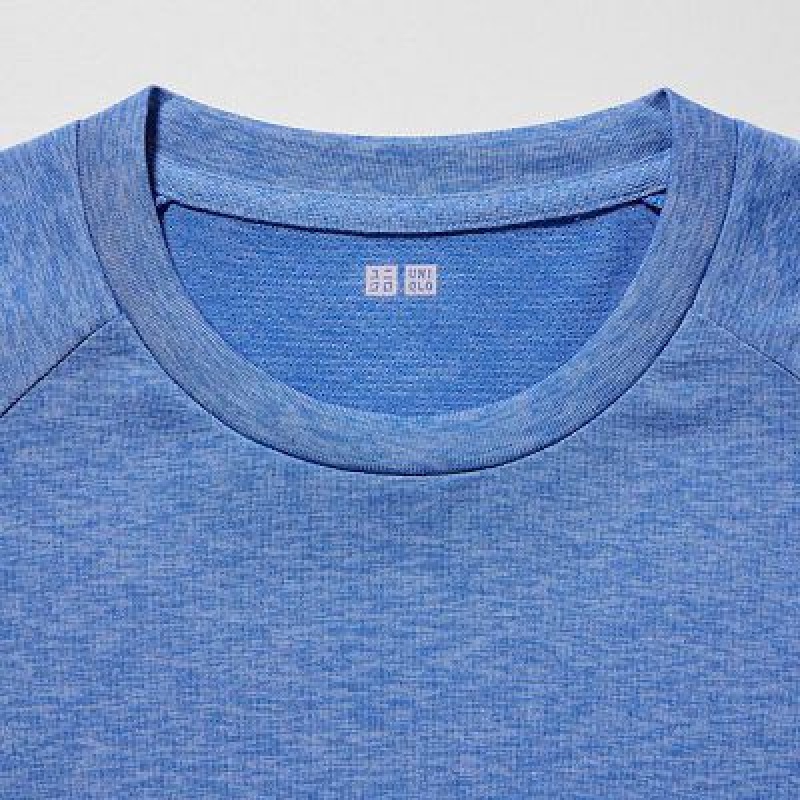 Camiseta Uniqlo DRY-EX Crew Neck Short-Sleeve Mujer Blancas | 215768_PE