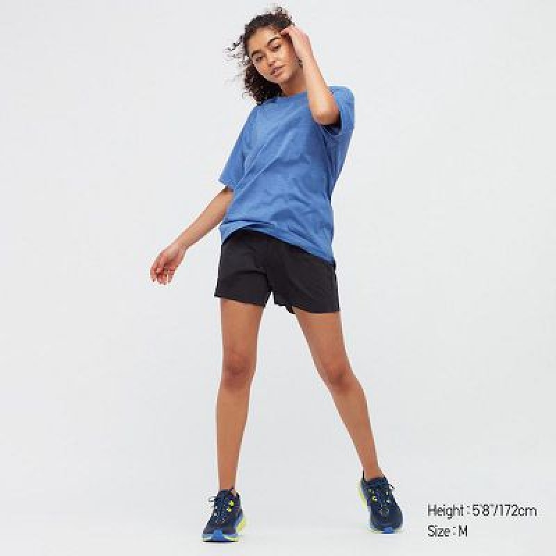 Camiseta Uniqlo DRY-EX Crew Neck Short-Sleeve (Printed) Mujer Blancas | 360514_PE