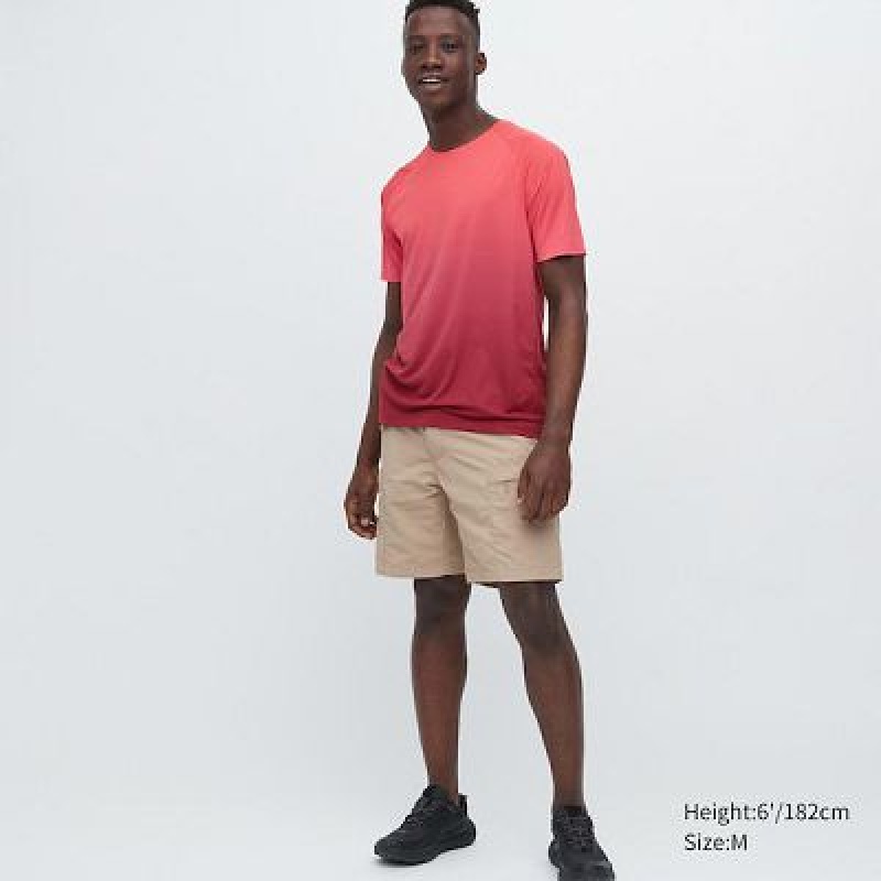 Camiseta Uniqlo DRY-EX Crew Neck Short-Sleeve Hombre Gris | 469702_PE