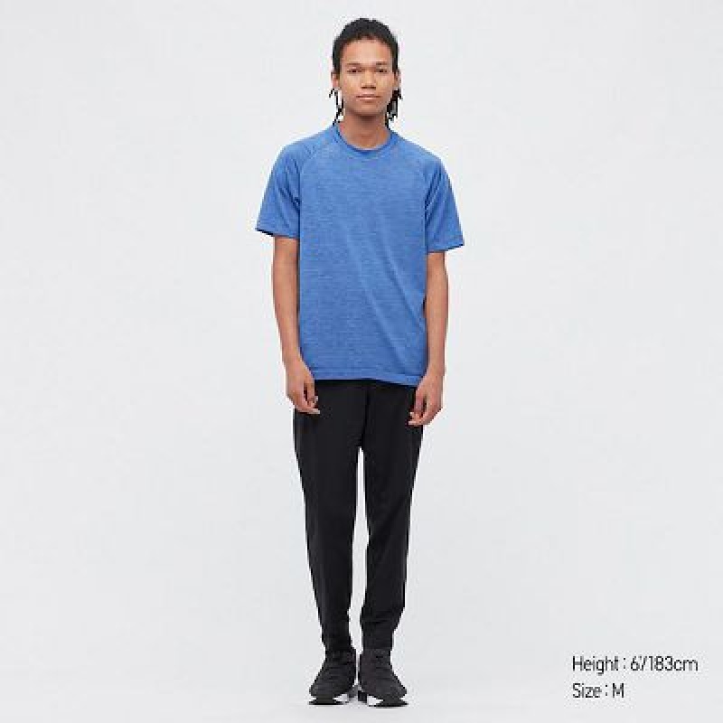 Camiseta Uniqlo DRY-EX Crew Neck Short-Sleeve Hombre Blancas | 75142_PE