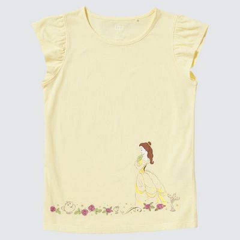 Camiseta Uniqlo Disney Heroines UT Niños Creme | 578410_PE