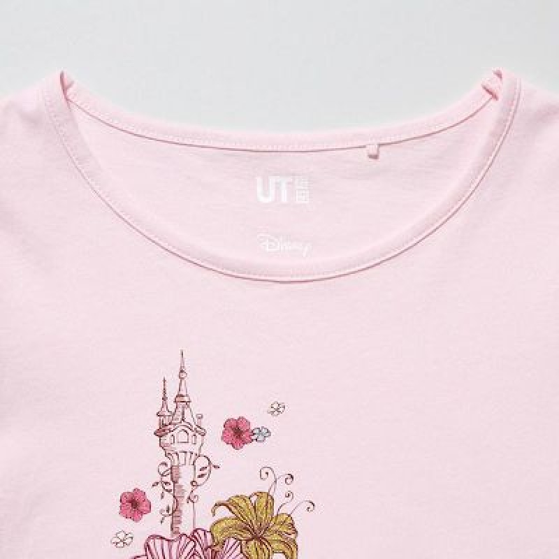 Camiseta Uniqlo Disney Heroines UT Niños Rosas | 321674_PE