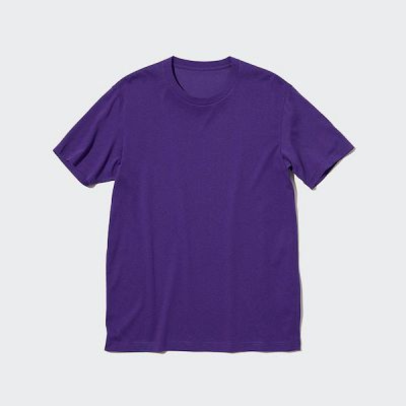 Camiseta Uniqlo Dry Crew Neck Short-Sleeve Color Mujer Blancas | 561098_PE