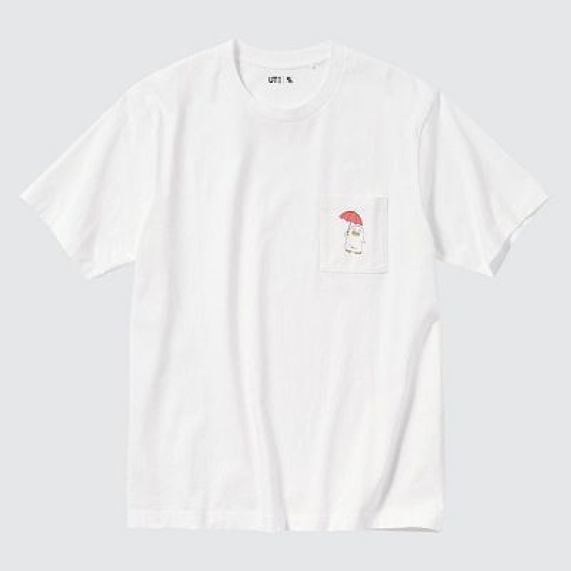 Camiseta Uniqlo Gintama UT Hombre Blancas | 516980_PE