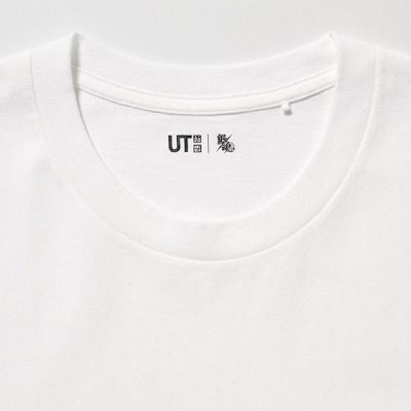 Camiseta Uniqlo Gintama UT Hombre Blancas | 516980_PE