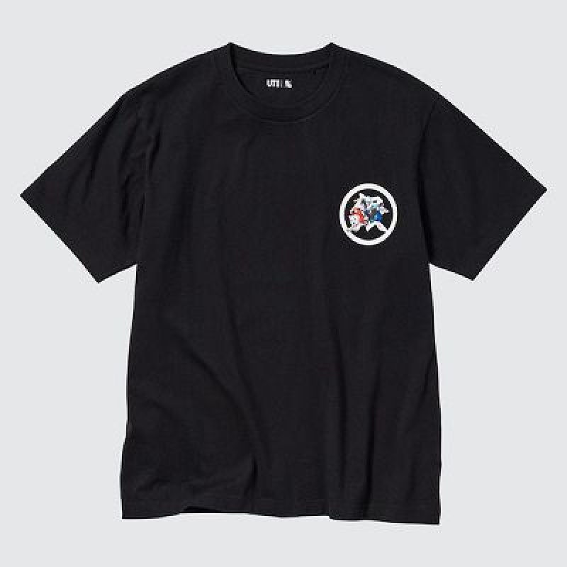 Camiseta Uniqlo Gintama UT Hombre Negras | 845632_PE