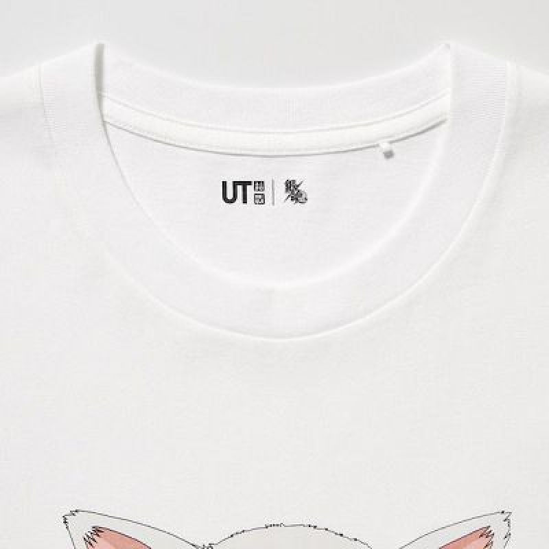 Camiseta Uniqlo Gintama UT Mujer Blancas | 958374_PE