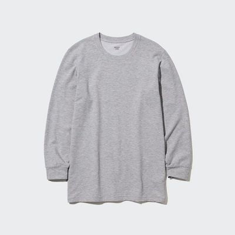 Camiseta Uniqlo HEATTECH Cotton Crew Neck Hombre Marrones | 418502_PE