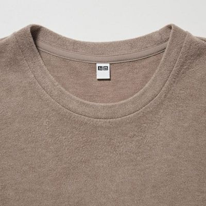 Camiseta Uniqlo HEATTECH Crew Neck Long-Sleeve Mujer Blancas | 520617_PE