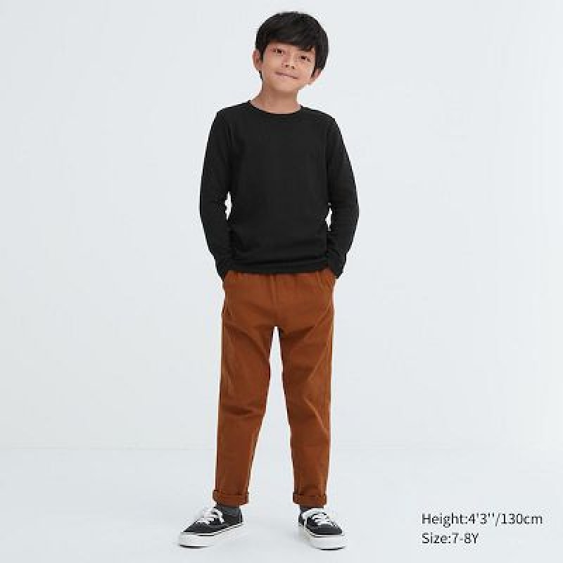 Camiseta Uniqlo HEATTECH Ultra Warm Crew Neck Niños Blancas | 974283_PE