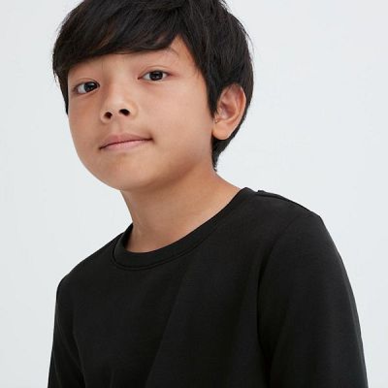 Camiseta Uniqlo HEATTECH Ultra Warm Crew Neck Niños Blancas | 974283_PE