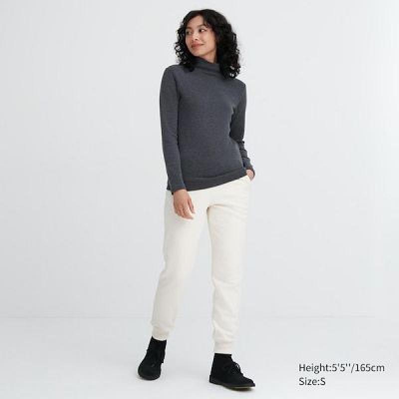 Camiseta Uniqlo HEATTECH Ultra Warm High Neck Mujer Blancas | 294760_PE