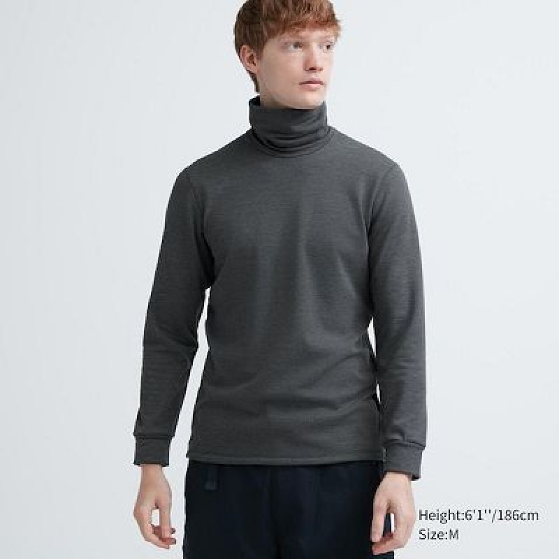 Camiseta Uniqlo HEATTECH Ultra Warm Turtleneck Hombre Gris | 389567_PE