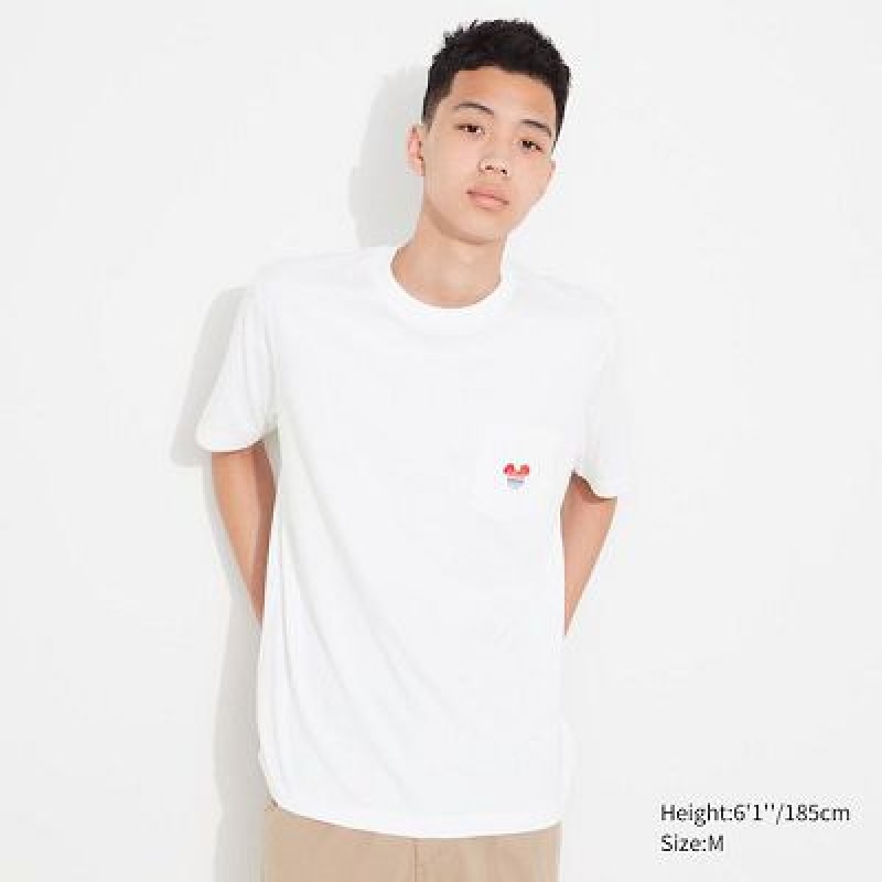 Camiseta Uniqlo MAGIC FOR ALL FOREVER UT Hombre Blancas | 179253_PE