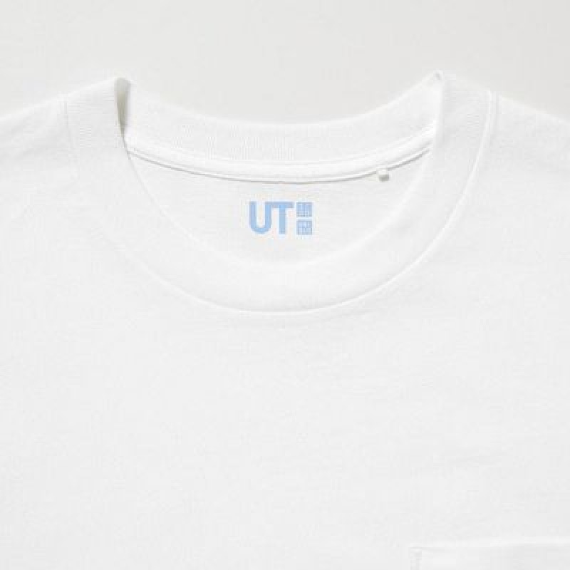 Camiseta Uniqlo MAGIC FOR ALL FOREVER UT Hombre Blancas | 179253_PE