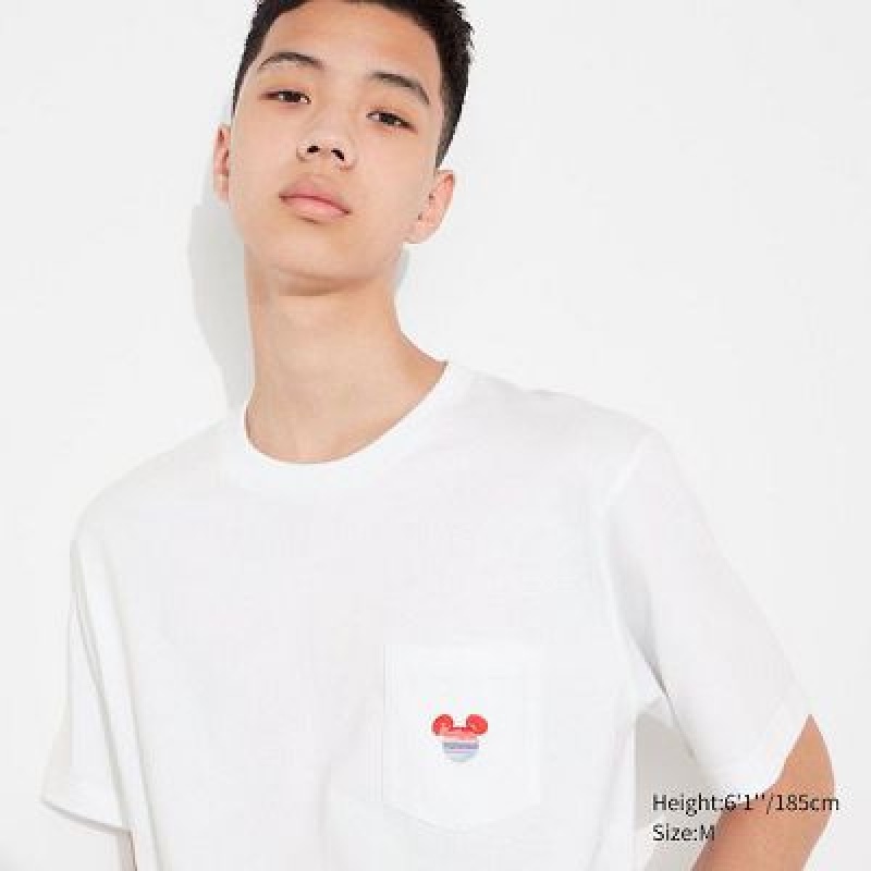 Camiseta Uniqlo MAGIC FOR ALL FOREVER UT Hombre Blancas | 179253_PE