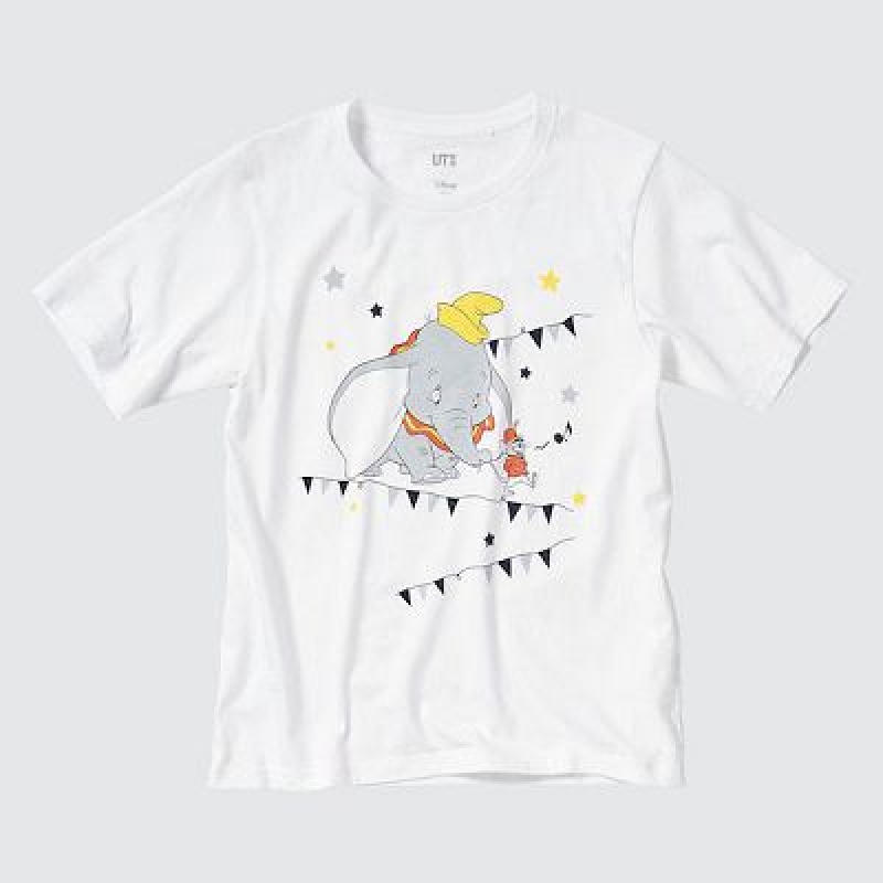 Camiseta Uniqlo Magic For All Classics Short-Sleeve UT Mujer Blancas | 867325_PE