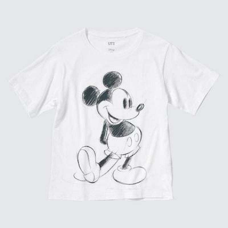 Camiseta Uniqlo Magic For All Classics Short-Sleeve UT Mujer Blancas | 579083_PE